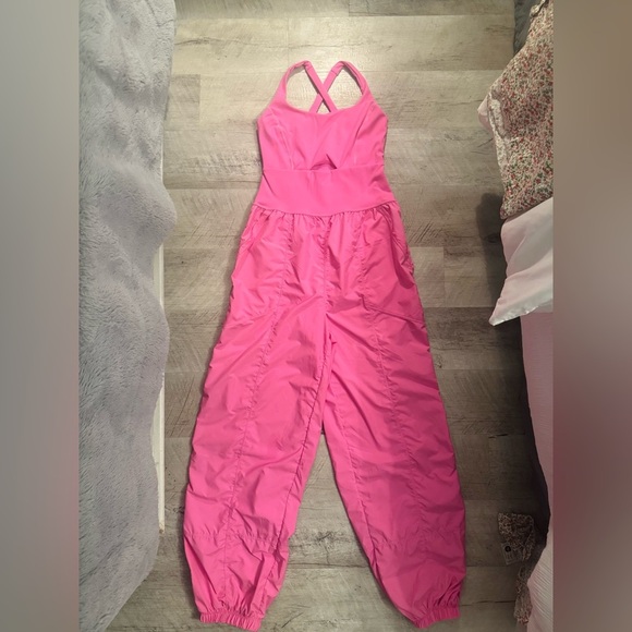 Free People Righteous Onesie pink jumpsuit FP Movement - Picture 2 of 4